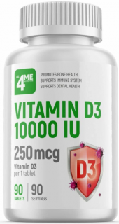 4Me Nutrition all4ME Vitamin D3 10000 IU 90 таб до 04.24