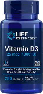 Уценка Life Extension Vitamin D3 25 mcg (1000 IU) 250 softgels до 12.24