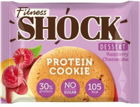 Уценка FitnesSHOCK DESERT Печенье Бисквит (12 шт в уп) 35 г Малиновый чизкейк до 02.24