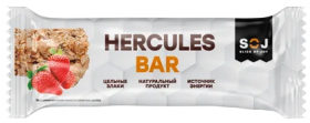 Уценка SOJ Злаковый батончик "Hercules bar" (20шт в уп) 40 г с клубникой до 01.24