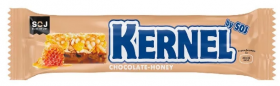 Уценка SOJ Злаковый батончик "KERNEL" (14шт в уп) 50 г с медом в молочном шоколаде до 04.24