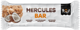 Уценка SOJ Злаковый батончик "Hercules bar" (20шт в уп) 40 г с кокосом до 02.24