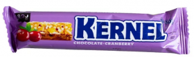 Уценка SOJ Злаковый батончик "KERNEL" (14шт в уп) 50 г с клюквой в молочном шоколаде до 04.24