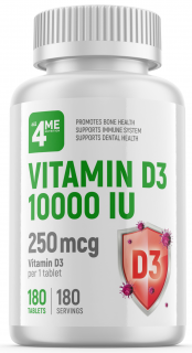 all4ME Vitamin D3 10000 IU 180 таб до 10.24