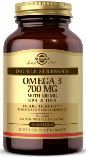 Solgar Double Strength Omega-3 700 mg 60 Softgels до 10.24