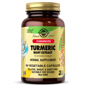 Solgar Standardized Turmeric Root Extract 60 Vegetable Capsules до 10.2025 (превью)