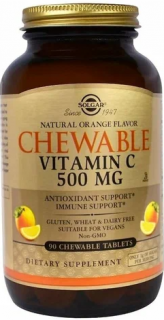 Уценка Solgar Vitamin C 500 mg Chewable, 90 Chewables Orange до 02.24