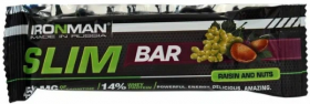 Уценка Ironman Батончик "Slim Bar" (24 шт в уп) 50 г Орех / тёмная глазурь до 03.24