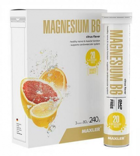 Maxler Magnesium B6 12 tubes box (20 eff. tabl.)