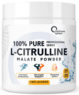 Брак Optimum System 100% Pure L-Citrulline Malate 200 грамм (Без вкуса) без внутренней мембраны