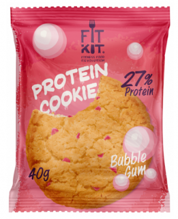 Уценка FITKIT Protein сookie (24 шт в упакове) 40 г Бабл-гам до 01.24