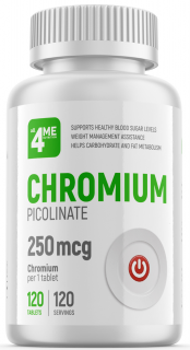 Уценка all4ME Chromium Picolinate 250 мкг 120 таб до 01.24