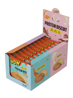 Prime Kraft Протеиновое печенье «WOWBAR PROTEIN BISCUIT» с начинкой (10шт в уп) 40&nbsp;г