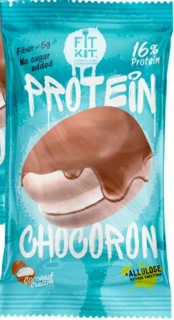 Уценка FITKIT Protein Chocoron (20шт в уп) 30 г Кокос и крем до 27.12.23