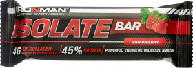 Уценка Ironman Батончик "Isolate Bar" (12 шт в уп) 50 г Клубника / тёмная глазурь до 06.24