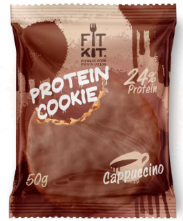 УценкаFITKIT Protein chocolate сookie (24 шт в упакове) 50 г Капучино до 04.24