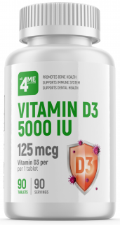 all4ME Vitamin D3 5000 IU 90 таб до 08.24 (превью)