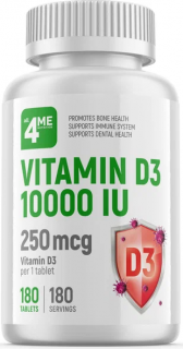 Уценка Health Form Vitamin D3 10000 IU 180 таб до 18.07.24