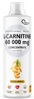 Уценка Optimum System L-Carnitine Concentrate 60 000 Power 500мл (Pineapple) до 03,24 (превью)