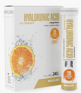 Maxler Hyaluronic Acid with Vitamin C 3 tubes box (20 eff. tabl.)