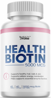 Уценка Health Form Biotin 5000 мкг 60 таб до 07.24