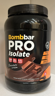 Брак Bombbar Isolate PRO 900 г Шоколадно-сливочный без даты изготовления
