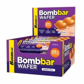 Bombbar Батончик вафельный с молочно-ореховой пастой (20шт в уп) 32&nbsp;г (превью)