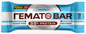 PowerPro Батончик неглазированный "ГЕМАТОБАР" (28шт в уп) 35&nbsp;г