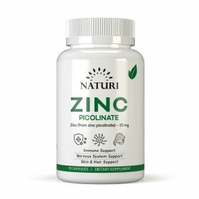 NATURI Zinc Picolinate 25 mg 90 caps до 07.04.25