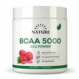 NATURI BCAA Powder 200 gr (Малина) до 05.09.24