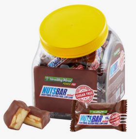 Уценка PowerPro Конфеты "НАТСБАР мини" глазированные (56шт в уп) с карамелью и жареным арахисом, 15 г до 08.24