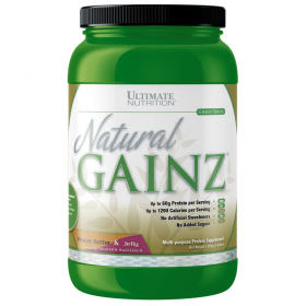 Ultimate Nutrition NATURAL GAINER PROTEIN POWDER 1660 г Арахисовое масло с джемом до 12.24