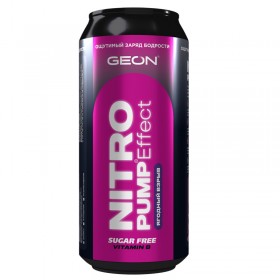 GEON Nitro Effect Безалкогольный тонизирующий газированный напиток (20шт в уп) Штучно 500 мл Ягодный взрыв без НДС