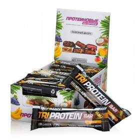 Ironman Батончик "TRI Protein Bar" (24 шт в уп) 50 г Ваниль/ тёмная глазурь без НДС