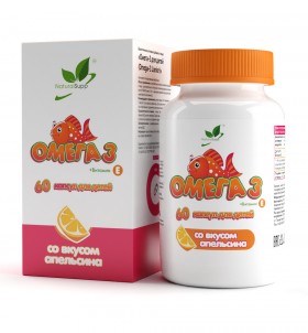 NaturalSupp Omega-3 kids vitamin E and D 60 капс без НДС