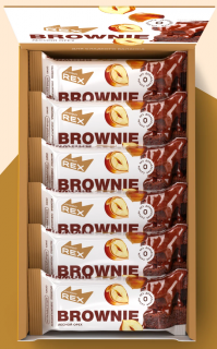 Proteinrex Пирожное протеиновое Brownie (12шт в уп) 50 г лесной орех без НДС