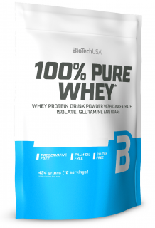 BioTech USA 100% Pure Whey 454 г Карамель - капучино без НДС