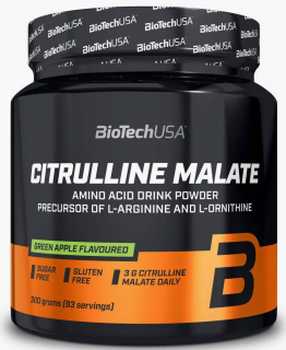BioTech USA Citrulline Malate 300 г зелёное яблоко без НДС