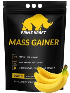 Prime Kraft MASS GAINER дойпак Банан 3000 г без НДС