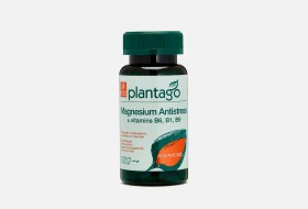 PLANTAGO Magnesium Antistress & vitamins B6, B1, B9 90 таб без НДС