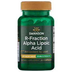 Swanson R-Fraction Alpha Lipoic Acid - Double Strength 100 mg 60 Caps до 12.2025 (превью)