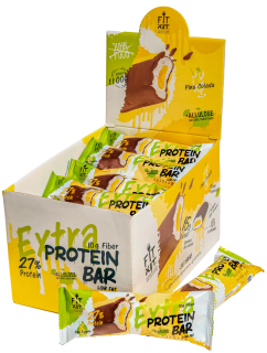 FITKIT без НДС Protein bar EXTRA (20шт в уп) Упаковка 55 г Пина-колада до 28.09.24 (превью)