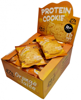 FITKIT без НДС Protein сookie (24 шт в упакове) 40 г Апельсиновый сок до 12.08.24 (превью)