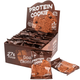 FITKIT без НДС Protein сookie (24 шт в уп) 40 г Двойной шоколад до 30.05.2025 (превью)