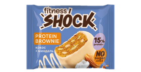 FitnesSHOCK Бисквит глазированный Брауни (10шт в уп) 50&nbsp;г (превью)