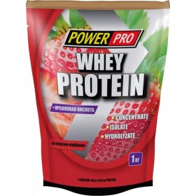 PowerPro Whey Protein 1000 г Клубника без НДС (превью)
