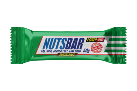 PowerPro Батончик NUTS BAR без сахара глазированный (20шт в уп) 50 г с карамелью, фундуком и жареным арахисом без НДС (превью)