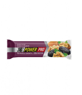 PowerPro Батончик глазированный с орехами 36% протеина (20 шт в уп) 60 г Кофейное печенье (чернослив и грецкие орехи) до 16.02.25 без НДС (превью)