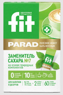 Fit Parad Заменители сахара на основе эритрита и стевии № 7 60 г стики (32) (превью)