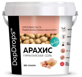 DopDrops Арахисовая паста 1000 г Кранч гималайская соль / 2025-07-02 без НДС